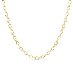 9ct Yellow Gold V-Small Belcher 22' Link Necklet