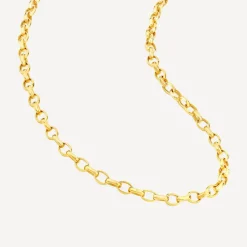 9ct Yellow Gold V-Small Belcher 22' Link Necklet