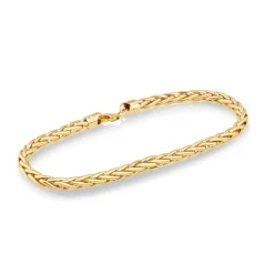 9ct Yellow Gold Wheat Link Ladies Bracelet