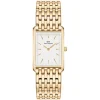 Daniel Wellington Bound 32x22mm White Dial 9-Link Gold PVD Bracelet Watch