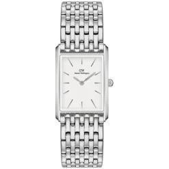 Daniel Wellington Bound 32x22mm White Dial 9-Link Steel Bracelet Watch