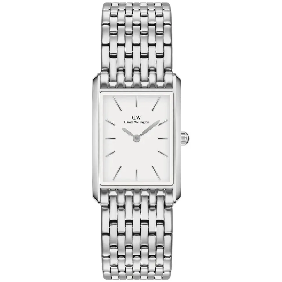 Daniel Wellington Bound 32x22mm White Dial 9-Link Steel Bracelet Watch
