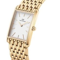 Daniel Wellington Bound 32x22mm White Dial 9-Link Gold PVD Bracelet Watch