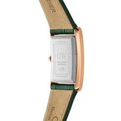 Daniel Wellington Bound 32x22mm Emerald Dial Green Crocodile Leather Strap Watch