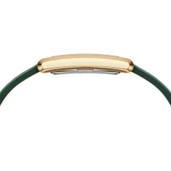 Daniel Wellington Bound 32x22mm Champagne Dial Green Crocodile Leather Strap Watch