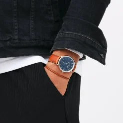 Daniel Wellington Classic 40mm Multi-Eye St Mawes Arctic Dial Brown Leather Strap Watch