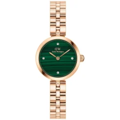 Daniel Wellington Elan Lumine 22mm Malachite Dial Rose Gold PVD Bracelet Watch