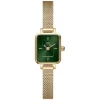 Daniel Wellington Micro 15,5x18mm Green Dial Yellow Gold Mesh Bracelet Watch