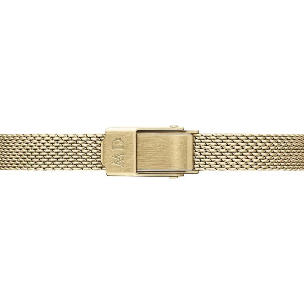 Daniel Wellington Micro 15,5x18mm Green Dial Yellow Gold Mesh Bracelet Watch