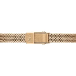 Daniel Wellington Micro 15,5x18mm Black Dial Rose Gold Mesh Bracelet Watch