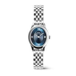 Daniel Wellington Ophelia Mini Arctic Silver 22x25.5mm Blue Dial Steel Bracelet Watch