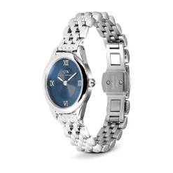 Daniel Wellington Ophelia Mini Arctic Silver 22x25.5mm Blue Dial Steel Bracelet Watch