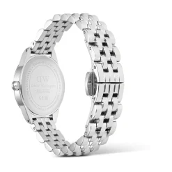 Daniel Wellington Ophelia Mini Silver 22x25.5mm White Dial Steel Bracelet Watch