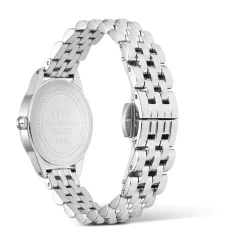 Daniel Wellington Ophelia Mini Arctic Silver 22x25.5mm Blue Dial Steel Bracelet Watch