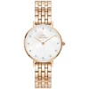Daniel Wellington Petite Lumine 28mm Mother of Pearl White Dial Rose Gold Plated Case Watch