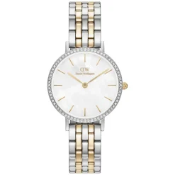 Daniel Wellington Petite Lumine 28mm Mother of Pearl Dial Two Tone Bracelet Watch