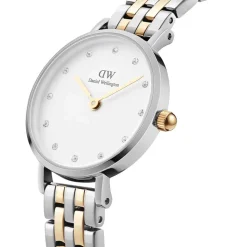 Daniel Wellington Petite Lumine 28mm White Dial Two Tone Bracelet Watch