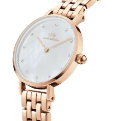 Daniel Wellington Petite Lumine 28mm Mother of Pearl White Dial Rose Gold Plated Case Watch