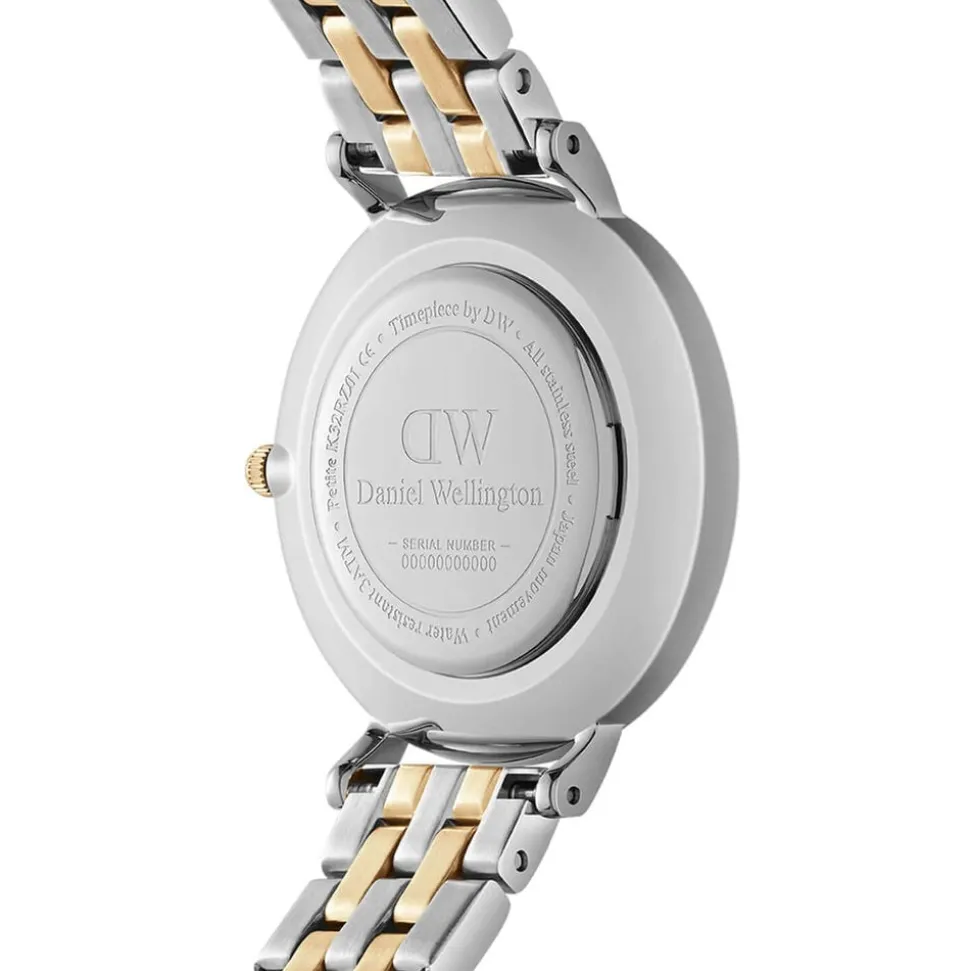 Daniel Wellington Petite Lumine 28mm Mother of Pearl Dial Two Tone Bracelet Watch