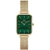 Daniel Wellington Quadro Malachite 20x26mm Green Dial Yellow Gold Bracelet Watch