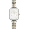 Daniel Wellington Quadro 20x26mm Mother of Pearl Dial Two Toned Stainless Steel Bracelet Watch