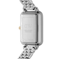 Daniel Wellington Quadro 20x26mm Mother of Pearl Dial Two Toned Stainless Steel Bracelet Watch