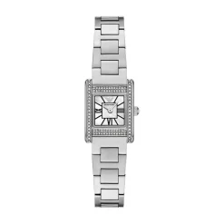 Emporio Armani 20 x 26mm Mother of Pearl Dial Stainless Steel Bracelet Watch