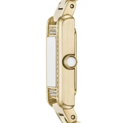 Emporio Armani 20 x 26mm White Dial Gold Tone Stainless Steel Bracelet Watch