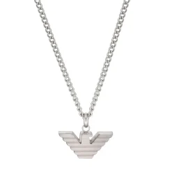 Emporio Armani Essentials Logo Stainless Steel Pendant