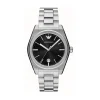 Emporio Armani Federico 41mm Black Dial Stainless Steel Bracelet Watch