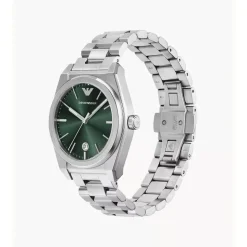 Emporio Armani Federico 41mm Green Dial Stainless Steel Bracelet Watch