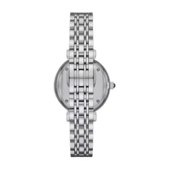 Emporio Armani Gianni T-Bar 32mm Blue Cubic Zirconia Set Dial Steel Bracelet Watch