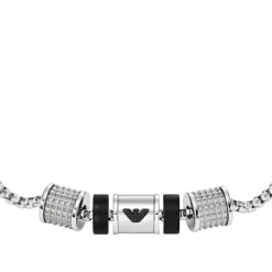 Emporio Armani Key Basics Steel Round Ball Bracelet