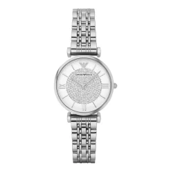 Emporio Armani Ladies' Stone-set Stainless Steel Watch