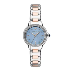 Emporio Armani 32mm Blue Dial Two-Tone Steel Bracelet Watch