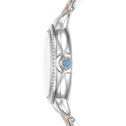 Emporio Armani 32mm Blue Dial Two-Tone Steel Bracelet Watch