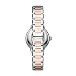 Emporio Armani 32mm Blue Dial Two-Tone Steel Bracelet Watch