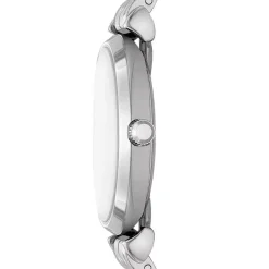 Emporio Armani 32mm Blue Dial Rose Gold Hands Steel Bracelet Watch