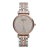 Emporio Armani rose gold-plated two colour bracelet watch