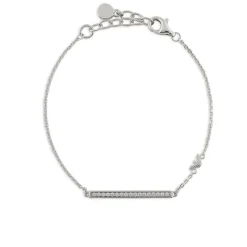 Emporio Armani Sterling Silver Cubic Zirconia ID Bracelet