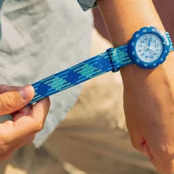 FLIK FLAK Loop In Blue 34.75mm Quartz Kids Watch