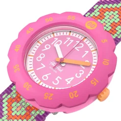 FLIK FLAK Loop In Pink 34.75mm Quartz Kids Watch