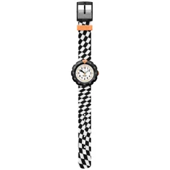 FLIK FLAK Race Flag 31.85mm Quartz Kids Watch