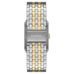 Fossil Carraway 32mm Blue Dial Yellow Gold IP & Steel Bracelet Watch