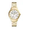 Fossil Gilmore 38mm Silver Dial Gold Tone Stainless Steel Bracelet Watch
