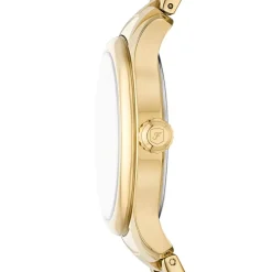 Fossil Gilmore 38mm Silver Dial Gold Tone Stainless Steel Bracelet Watch