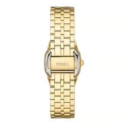 Fossil Harlow 27mm Cream Dial Gold Tone Stainless Steel Bracelet Watch