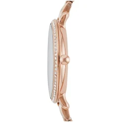Fossil Jacqueline Ladies' Crystal Rose Gold-plated Bracelet Watch