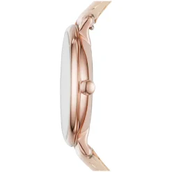 Fossil Jacqueline ladies' pink leather strap watch