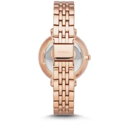 Fossil Jacqueline Ladies' Crystal Rose Gold-plated Bracelet Watch